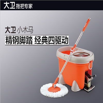 大衛小木馬四驅動大衛旋轉拖把桶省力拖把拖布墩布